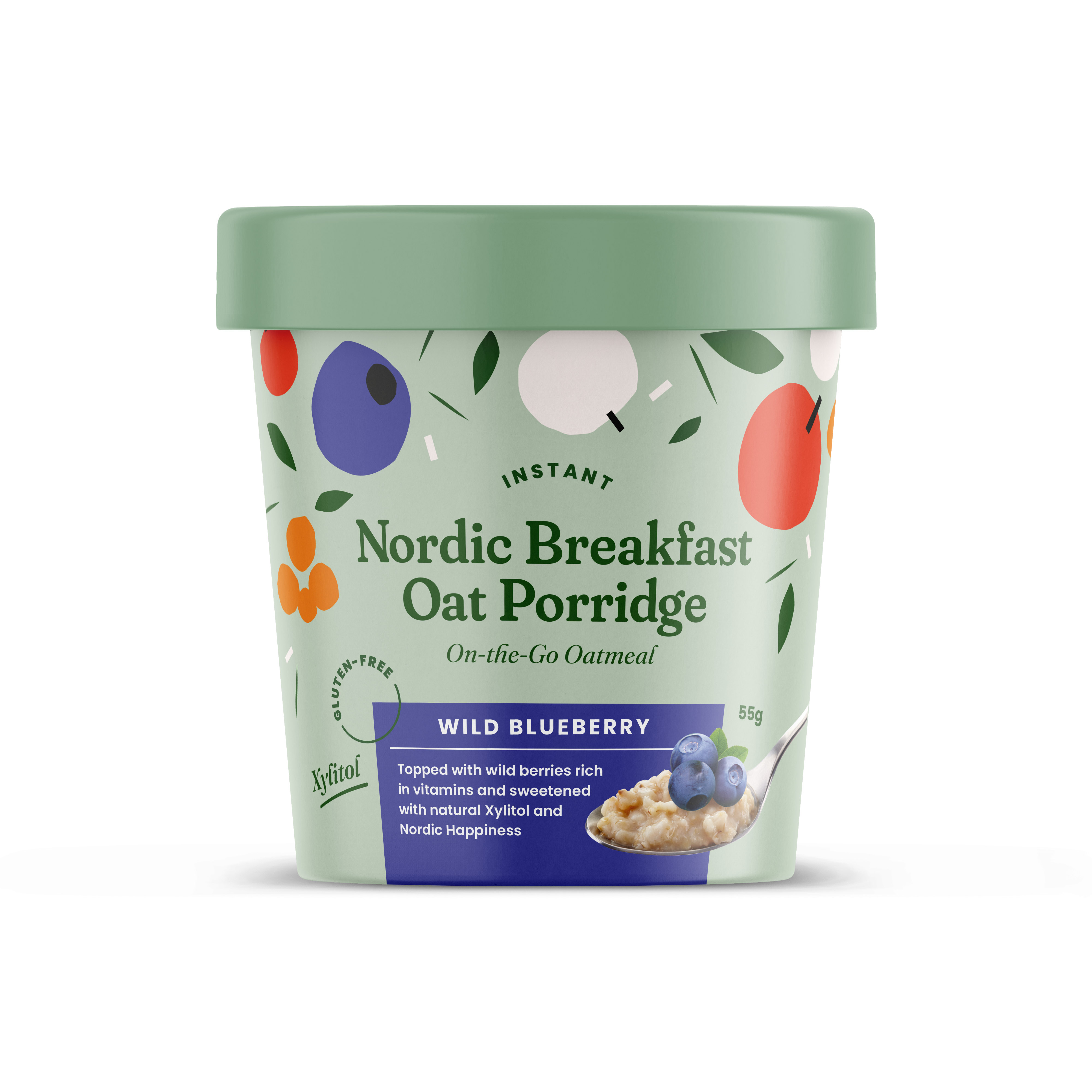 12x Nordic Breakfast Blueberry Porridge