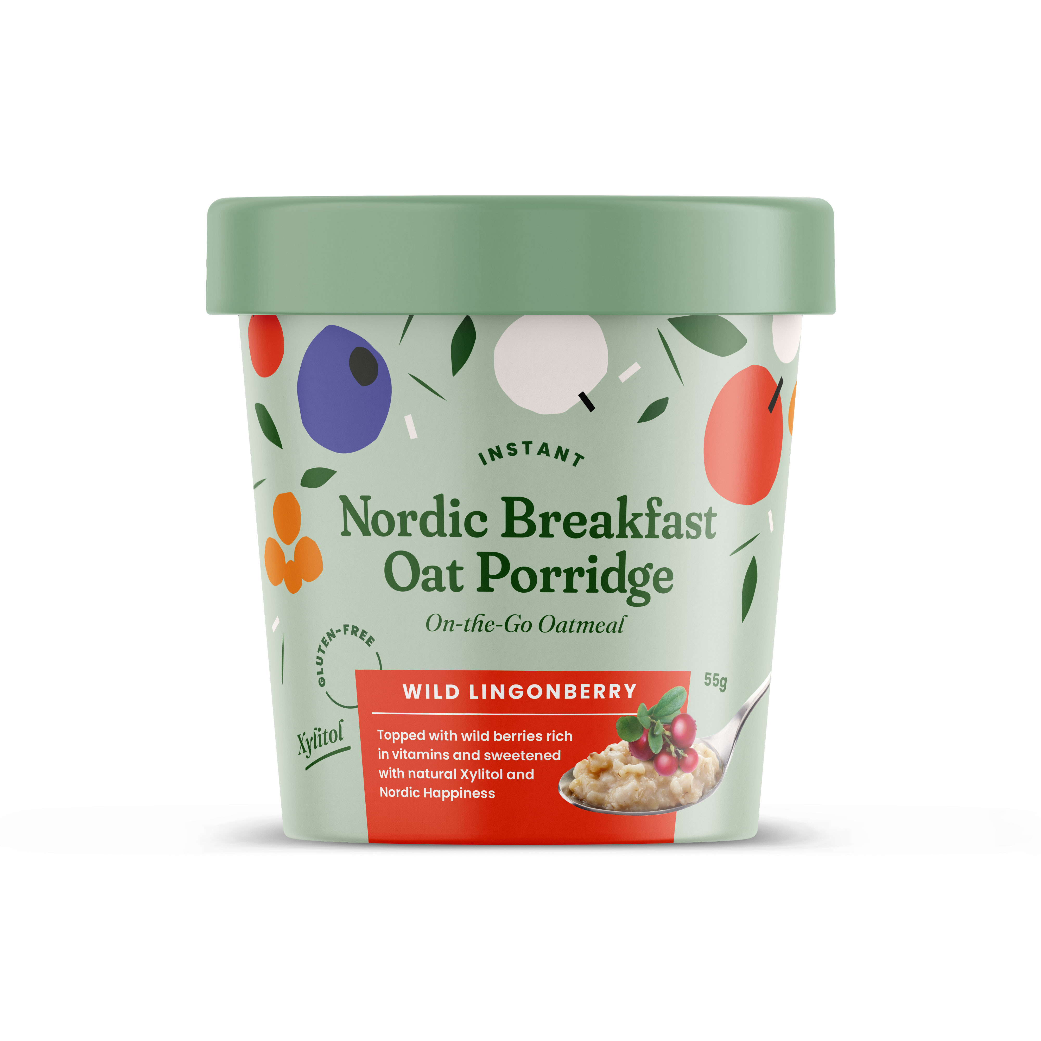 12x Nordic Breakfast Lingonberry Porridge